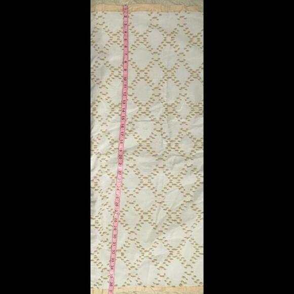 Set 2 KING size Tan Low Cut Fringe PILLOW SHAMS Slate Blue tan Pair TARGET - Picture 3 of 3